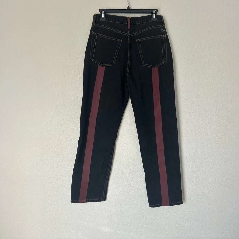Still Here Childhood Jeans in Burgundy and Washed Black - Picture 6 of 8